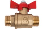 Valfex VF.219.LB1.034.П Кран шаровой ПОДЛОЖКА для ВОДЫ 3/4" НР/НР ручка-бабочка