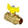 Valfex VF.278.LB3.012.П Кран шаровой ПОДЛОЖКА для ГАЗА 1/2" ВР/НР ручка-бабочка