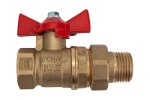 Valfex VF.227.LB1.114.N/P59 Кран шаровой N/P59 для ВОДЫ 1 1/4" ВР/НР ручка-бабочка