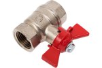 Valfex VF.217.NB1.114 Кран шаровой для ВОДЫ 1 1/4" ВР/ВР бабочка, латунный