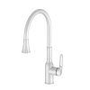 Valfex VF.73825-8 Смеситель для кухни, гибкий силиконовый излив, нерж. сталь Sagittarius Steel White (10)