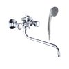 Valfex VF.2209 Смеситель для ванны, длинный излив, шаровый переключатель, латунь Libra Сhrome-2 (10)