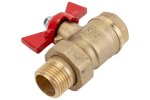 Valfex VF.227.L0B1.012.П Кран шаровой латунный ПОДЛОЖКА OPTIMA для ВОДЫ 1/2" ВР/НР