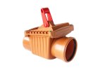 Valfex 36000160 Клапан обратный 160 мм РЫЖИЙ нар.канализ.(1)