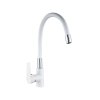 Valfex VF.70113-8 Смеситель для кухни, гибкий силиконовый излив, латунь Estreya White (10)