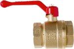 Valfex VF.214.LR1.114.П1 Кран шаровой ПОДЛОЖКА для ВОДЫ 1 1/4" ВР/ВР ручка-рычаг, латунный